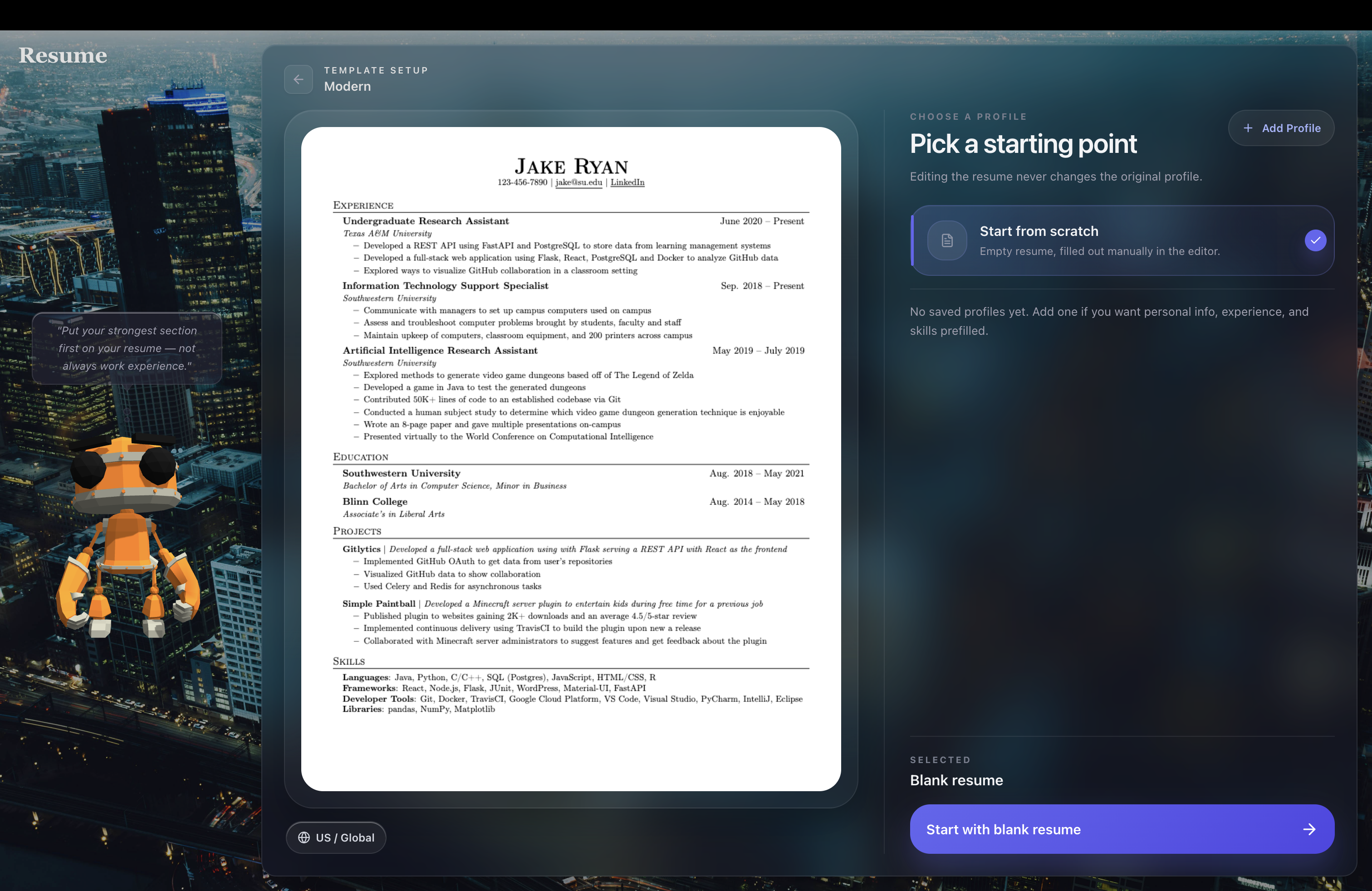 Resume Builder